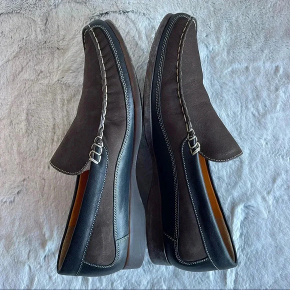 MEPHISTO Suede Sport Loafers Men size 9 Brown and black Color - Picture 13 of 15